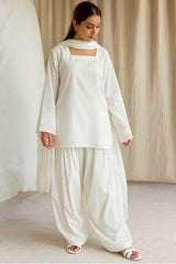 White Diamond Embroidered 3pcs