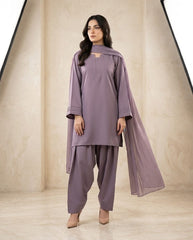 Soft Plum Dress(Farshi Shalwar)