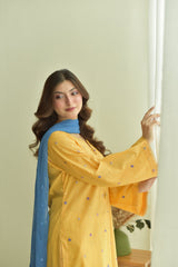 Nisha Embroidered 3pc Dress(Farshi Shalwar)