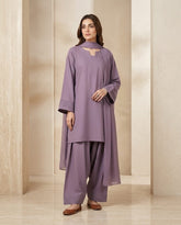 Soft Plum Dress(Farshi Shalwar)
