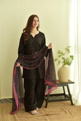 Heer 3pc Embroidered Dress(Farshi Shalwar)
