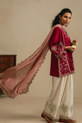 Gulali 3pc Embroidered Dress (Farshi Shalwar)