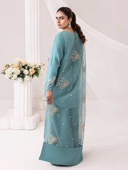 Aqua Bloom Khadar 3pc Dress