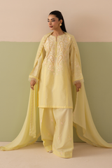 Safina 3pc Embroidered Dress(Farshi Shalwar)