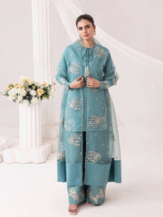 Aqua Bloom Khadar 3pc Dress